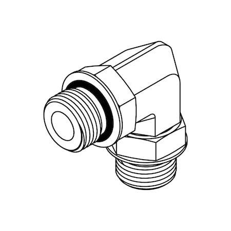 Tompkins Hydraulic Fitting-Steel16MOR-16MOR 90 6807-16-16
